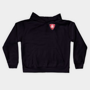 Lion on Red Shield - Pocket Logo Kids Hoodie